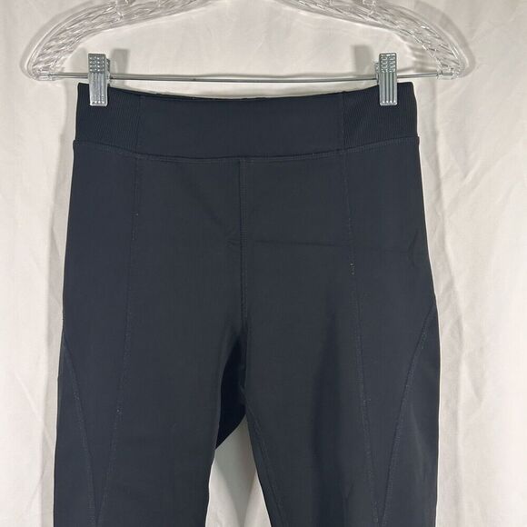 Ivy Park Leggings Women's Medium Black Pull on Stretchy Mid Rise Capri - Picture 2 of 8